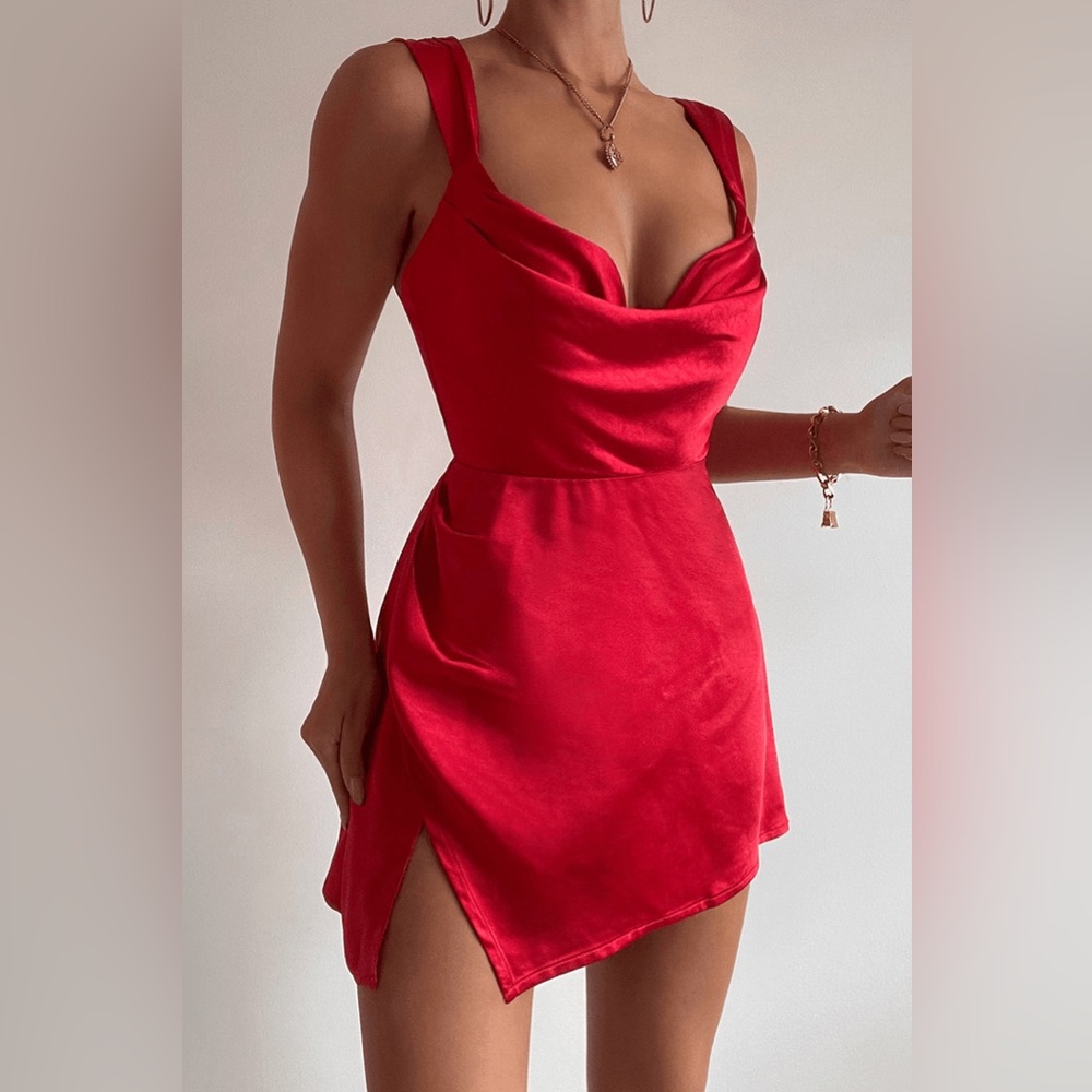 Elegant Red Mini Dress